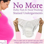 Pregawear Maternity Panty| Disposable Period Panties| Postpartum Underwear| Heavy Flow & Rash Free Periods| Leak Proof Pads After Delivery| Overnight Protection|Toxic Free (Pack of 5 - XXL)
