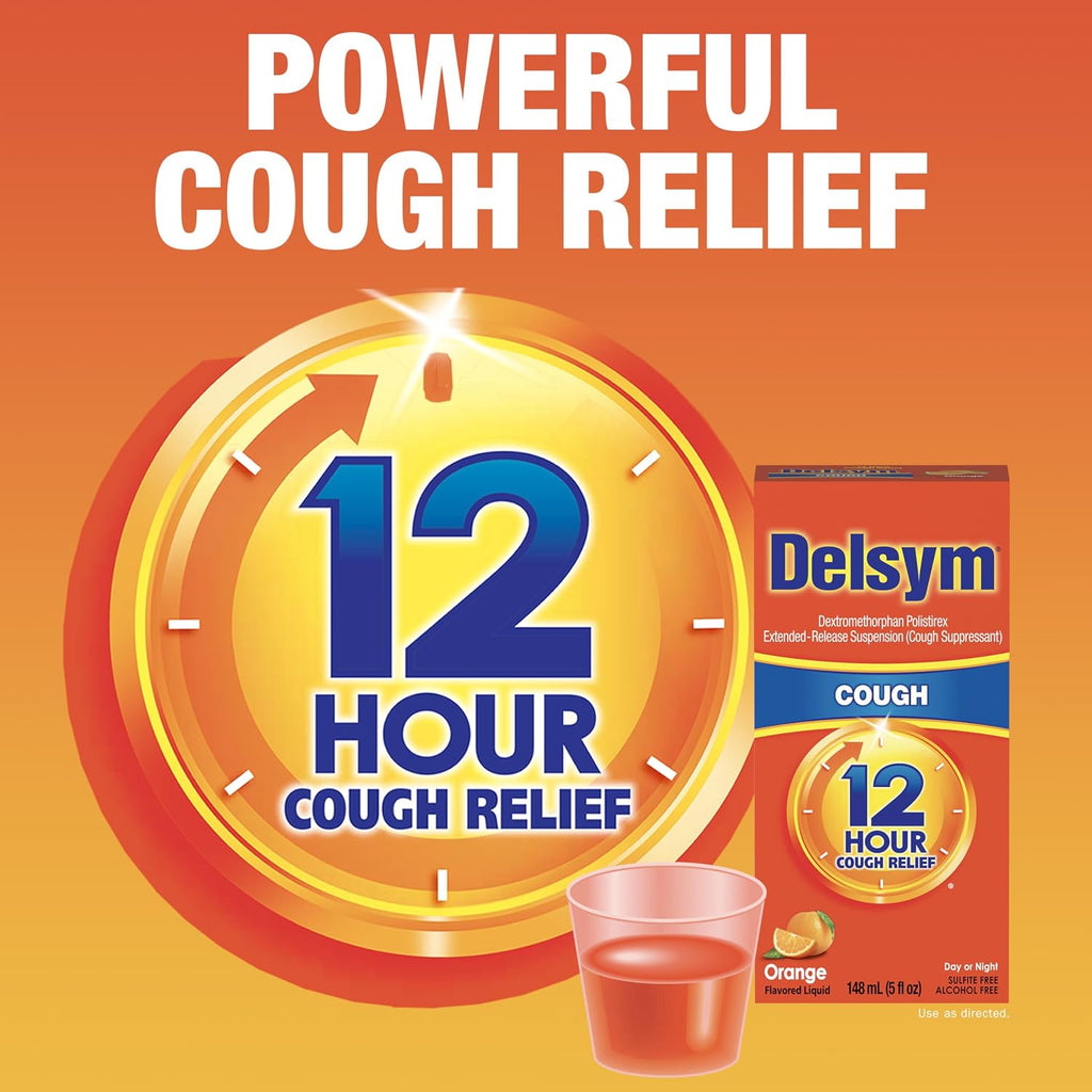 Delsym Day & Night Cough Relief Liquids Combo Pack, 5 FL OZ + 6 FL OZ