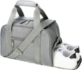 SeaRock 14 inch Small Gym Bag for Men & Women, Mini Duffle Bag with Shoe Compartment, Carry On Duffel Bag for Travel Sports, Gray