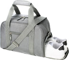 SeaRock 14 inch Small Gym Bag for Men & Women, Mini Duffle Bag with Shoe Compartment, Carry On Duffel Bag for Travel Sports, Gray
