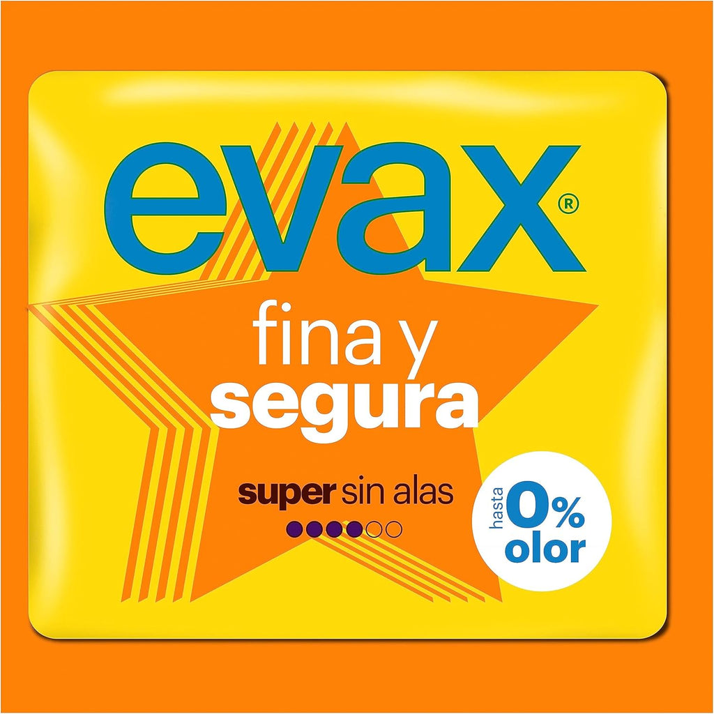Evax Fine and Safe Super Absorbent Pads Super/Maxi, Neutralize Odor, Ultra Thin, 13 Units