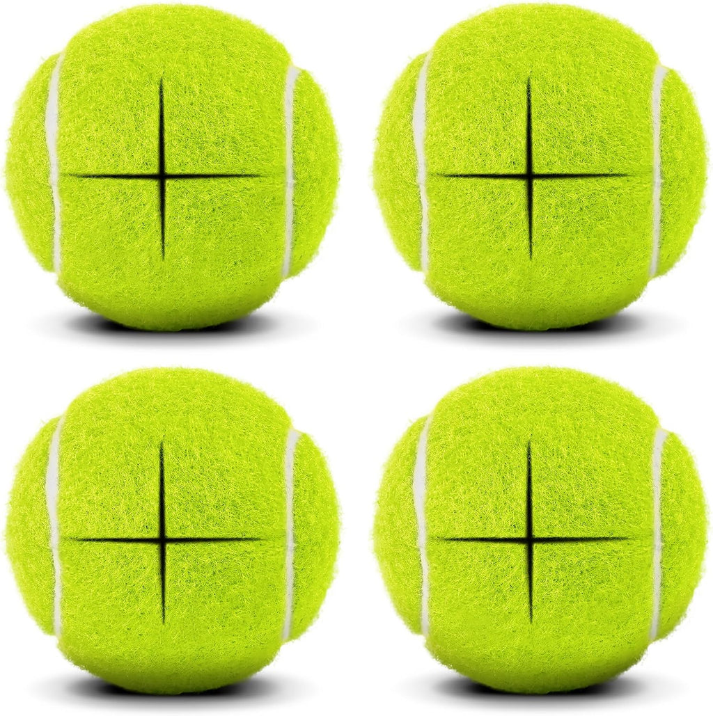 Pre-Cut Tennis Balls for Walkers, 4 Pack Walker Glide Ball Accessories | Heavy Duty Long Lasting Walker Accessories,Silent Gliding,Floor Protection,Easy to Install,Fits Furniture & Walker Legs