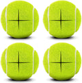 Pre-Cut Tennis Balls for Walkers, 4 Pack Walker Glide Ball Accessories | Heavy Duty Long Lasting Walker Accessories,Silent Gliding,Floor Protection,Easy to Install,Fits Furniture & Walker Legs