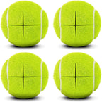 Pre-Cut Tennis Balls for Walkers, 4 Pack Walker Glide Ball Accessories | Heavy Duty Long Lasting Walker Accessories,Silent Gliding,Floor Protection,Easy to Install,Fits Furniture & Walker Legs