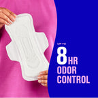 Carefree Ultra Thin Pads for Women, Overnight with Wings | Feminine Care & Postpartum Protection | 40ct (Pack of 1)