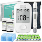 VivaGuard Talking Blood Glucose Monitor Kit, 100 Strips & 100 Lancets | Voice Guidance for Senior and Poor Vision, 1000 Large Memory, No Coding, Large Display,Carrying Case Portable for Travel