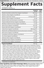 Garden of Life Organics Men's Once Daily Multivitamin, 30 Tablets | Organic Mens Vitamins & Minerals, Vitamin C, Zinc, Vegan, For Health & Well-Being, Whole Food