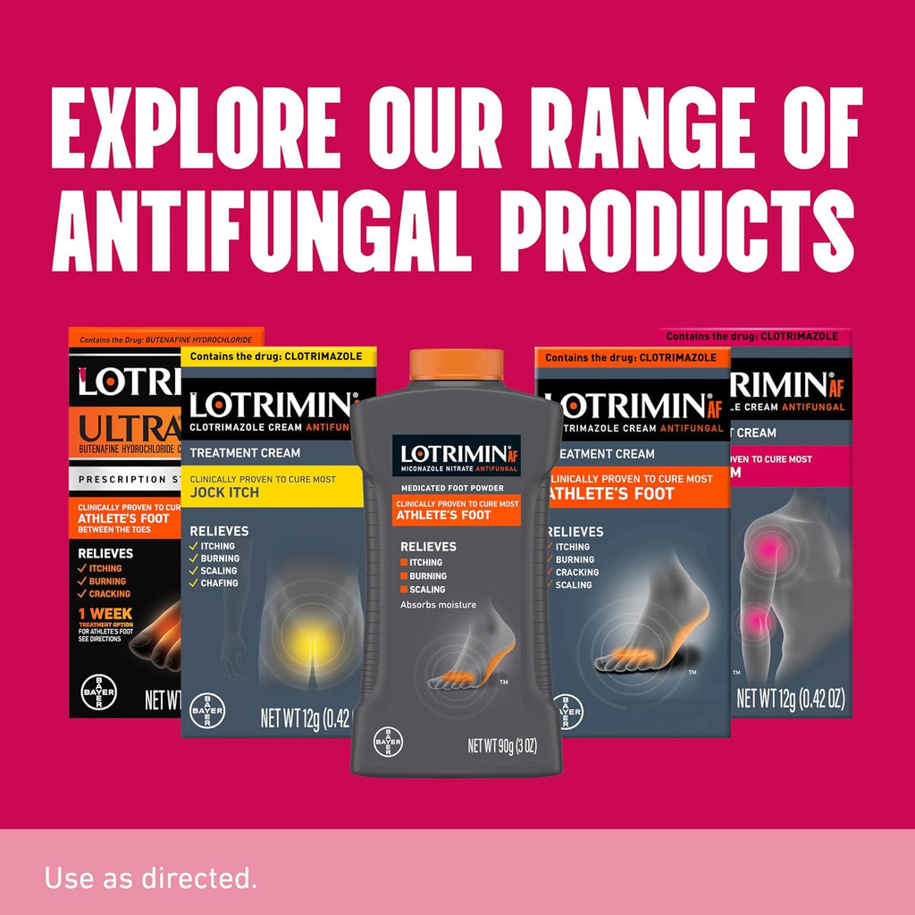 Lotrimin AF Ringworm Cream Clotrimazole 1% - Clinically Proven Effective Antifungal Cream Treatment of Most Ringworm, For Adults and Kids Over 2 years, .42 Ounce (12 Grams)