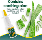Ayr Saline Nasal Gel No-drip Sinus Spray With Soothing Aloe Vera, 0.75 Fl Oz Spray Bottle, (Pack of 1)