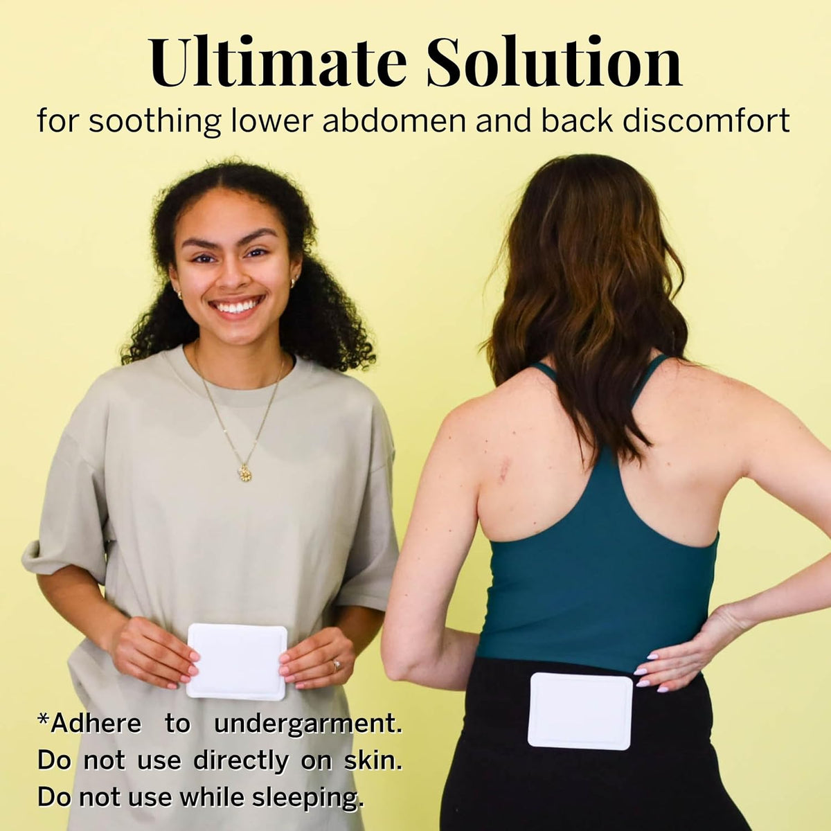 Pixie Period Cramps Menstrual Pain Relief Heat Patches - Lower Abdominal & Back Ache Therapy - Natural Alternative to Lidocaine ICY Hot - Up to 8 Hours - 3 Count Discreet Disposable Heat Pads