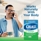 Colace Saline Laxative, Fast Acting Constipation Relief for Adults, 60 Ct | Gentle Magnesium Hydroxide Formula, Non-Stimulant Laxative, Severe Constipation Relief