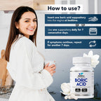 Simpli Supplements Boric Acid Suppositories for Women 600mg – 60 Count | Vaginal pH Balance Support | Feminine Care | Helps Maintain Freshness & Odor Control