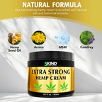 5Kind Extra Strong Hemp Cream 10.1 fl oz - Maximum Strength | Natural Topical Cream - Muscle Rub for Lower Back, Joints, Neck, Knees, Shoulders
