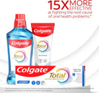 Colgate Total Whitening Toothpaste with Fluoride, Bulk 4 Pack, 5.1 oz | Mint Flavor, Anticavity, Antigingivitis, Antisensitivity Toothpaste, Helps Remove Stains, Fights Bacteria
