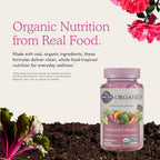 Garden of Life Organics Women's Gummy Vitamins - Berry - Certified Organic, Non-GMO, Vegan, Kosher Complete Multi - Methyl B12, C & D3 - Gluten, Soy & Dairy Free, 120 Real Fruit Gummies