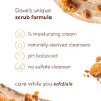 Dove Body Scrub Brown Sugar & Coconut Butter, 15 oz | Exfoliating body scrub that buffs away dull skin and deeply nourishes for soft, smooth and radiant skin