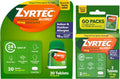 Zyrtec 24-Hour Allergy Relief Tablets, 30-Ct Size Plus 3x1-Count Packs | 10 mg Cetirizine HCl, Allergy Medicine, For Symptoms like Runny Nose, Sneezing, Itchy & Watery Eyes & Itchy Nose or Throat