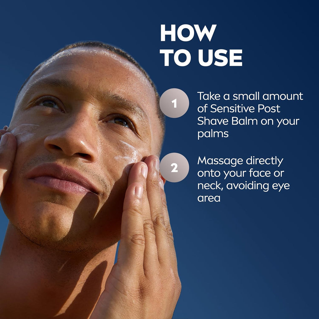NIVEA MEN Sensitive Post Shave Balm, After Shave Balm for Men, 3.3 FL OZ