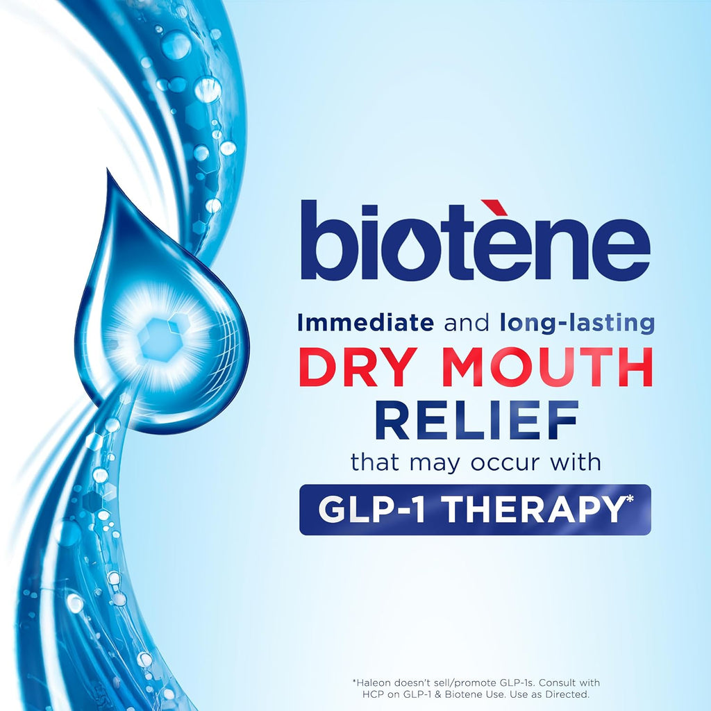 Biotene Oral Rinse Mouthwash for Dry Mouth, Fresh Mint, 16 fl oz | Alcohol-Free Mouthwash, Up To Four Hours Of Relief From Dry Mouth Symptoms, Freshens Breath
