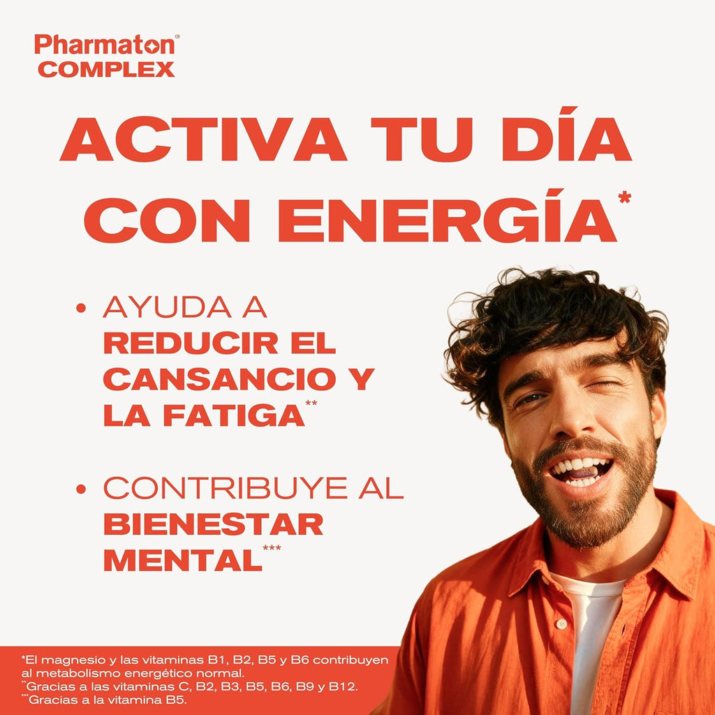 Pharmaton Complex - Multivitamin with Ginseng G115-200 Tablets - Physical & Mental Energy - Vitamins for Fatigue