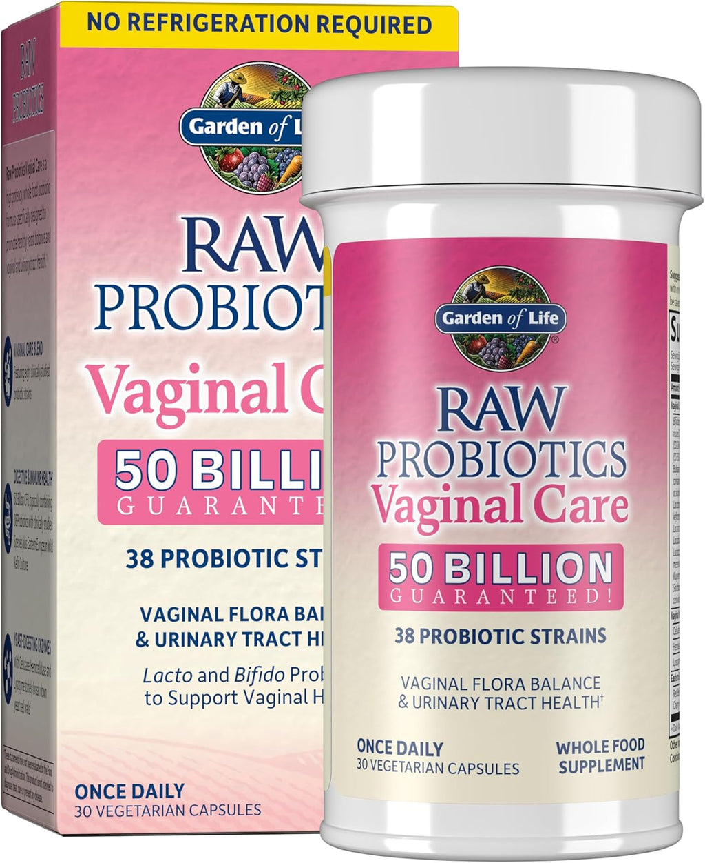 Probiotics l RAW Probiotics Vaginal - 50 Probiotic Supplements 50 ml 30 capsules