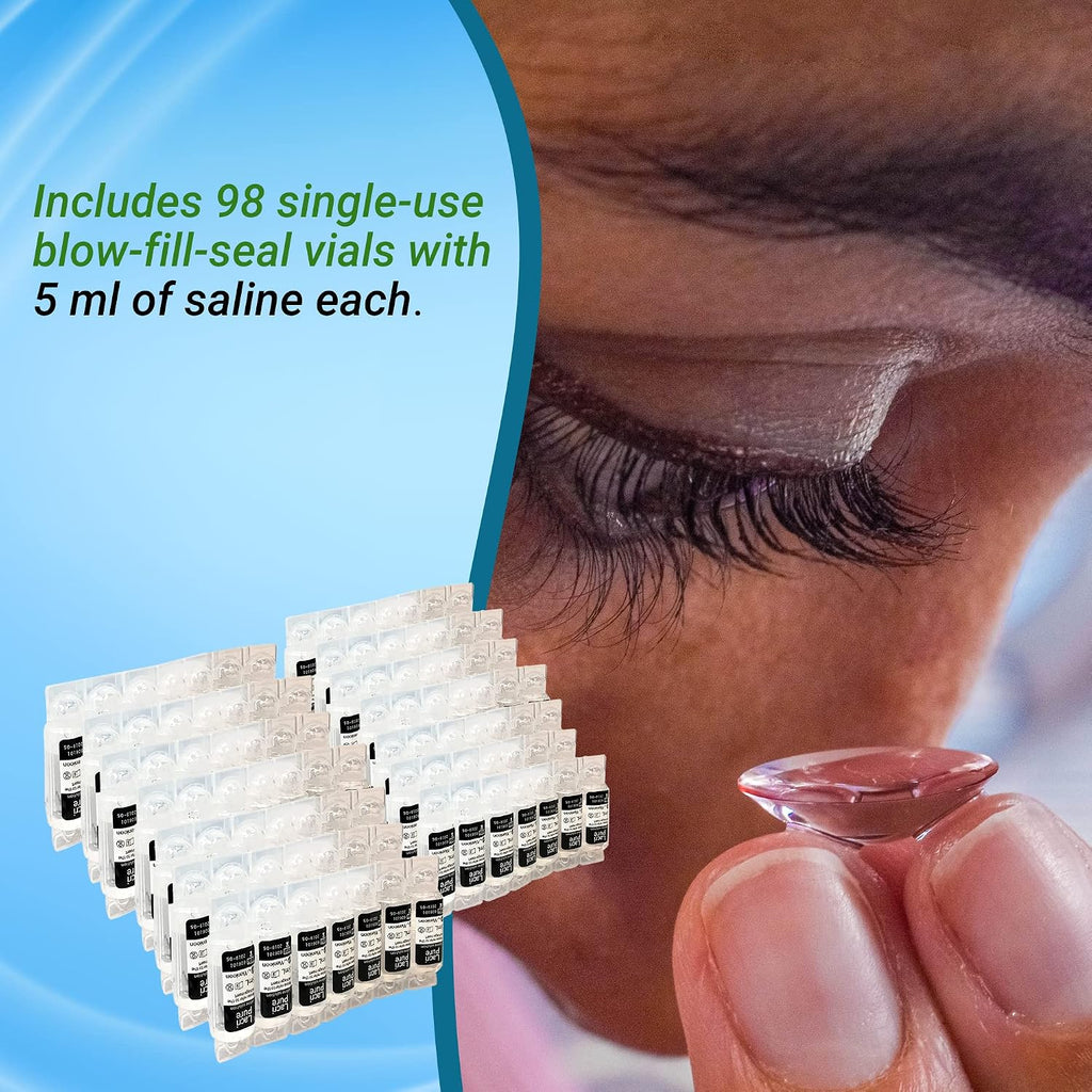 Menicon LacriPure Saline Contact Lens Solution 5ml 98 vials 3 Months Supply
