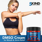 5Kind DMSO Cream for Pain Relief 4 fl oz Topical Muscle & Joint Pain Relief