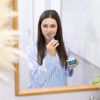 Viva Doria Natural Tooth Powder, Remineralizing, Natural Teeth Whitening, Breath Freshener | Refreshing Mint Flavor | 3 Oz Glass Jar
