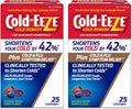 Cold-Eeze Plus Natural Mixed Berry Cold & Flu Zinc Lozenges, Multi-Symptom Relief, Homeopathic Cold Remedy, Reduces Duration of the Common Cold by 42%, Sambucus Nigra for Symptoms, 25 Ct, 2 Pack