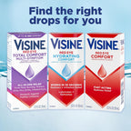 Visine Red Eye Comfort Redness Relief Eye Drops, 0.5 fl. oz | Works Fast, Immediate & Essential Relief, Refreshing Feel, For Minor Irritations & Computer Use