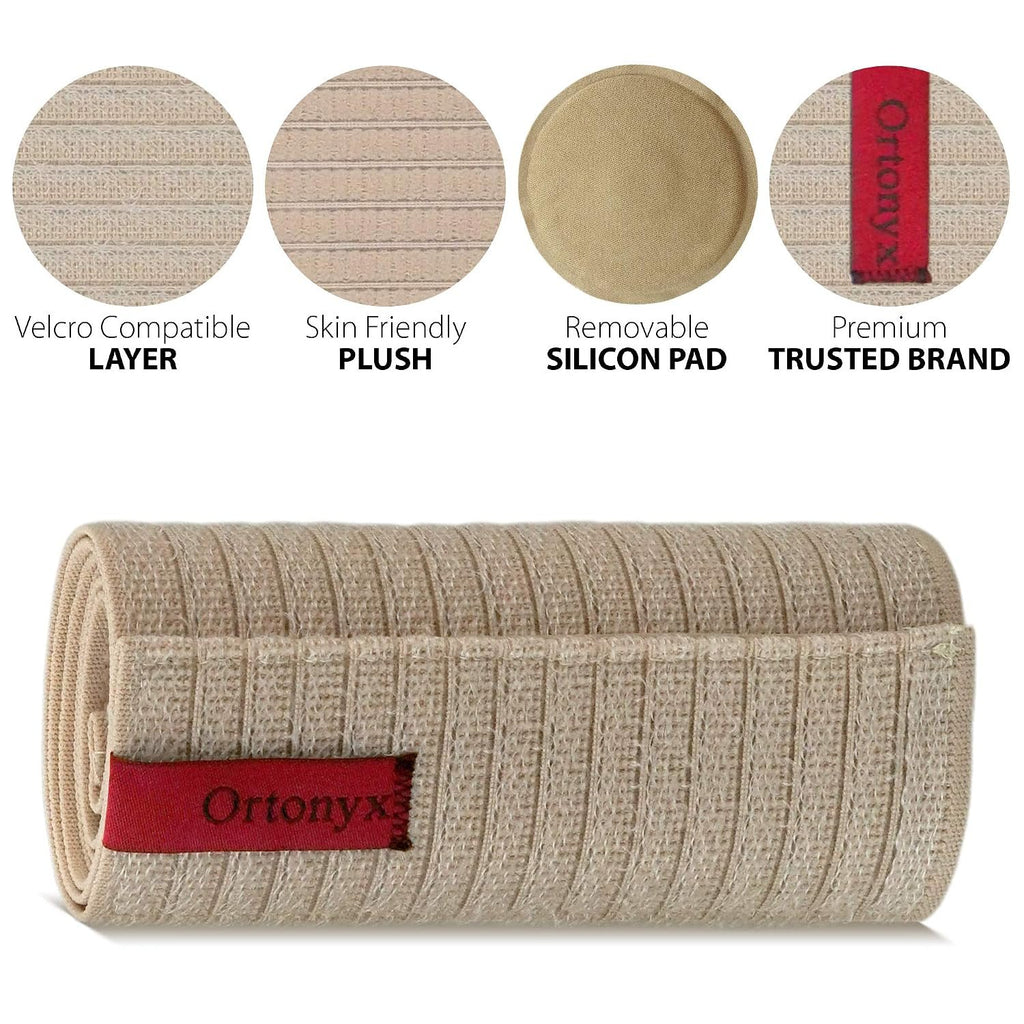 ORTONYX Umbilical Hernia Belt for Men Women, Abdominal Binder 6.25" Band