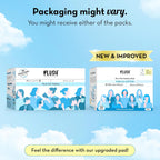 Plush Ultra-Thin Sanitary Napkins for Women, 25 Pcs | Super Absorbent Heavy Flow XXL Pads + 4 Panty Liners | 100% Rash-Free | Pure U.S. Cotton XXL Sanitary Pads with Free Disposable Pouches | No Fragrance | No Toxic-Chemicals