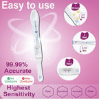 Amplim Early Detection Pregnancy Test Sticks 15 Pack, 99.99% Accurate, Sensitive Midstream Home Urine Test Kit for Women, 3-Sec Reliable Results 6 Days Sooner, 10 MIU/mL HCG, FDA Cleared