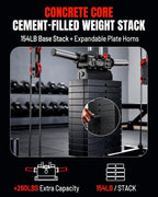 Mikolo K6 2.0 Power Cage, Power Rack with Cable Crossover System, 2000LBS Squat Rack with LAT Pull Down System, Functional Trainer with Aluminum Pulley System for Home Gym