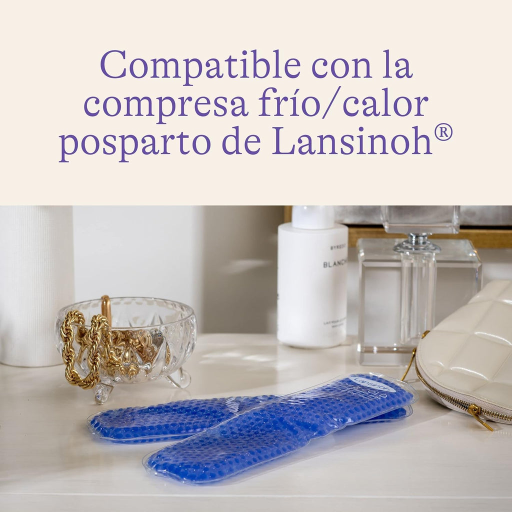 Lansinoh Disposable Sleeves for Cold Heat Compress Postpartum Pain White