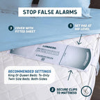 Lunderg Wireless Early Alert Bed Alarm System for Elderly & Fall Prevention | Alerts Caregivers Before They Get Up. No Loud In-Room Alarm To Frighten Your Loved One. Great For Dementia Care. US Company.