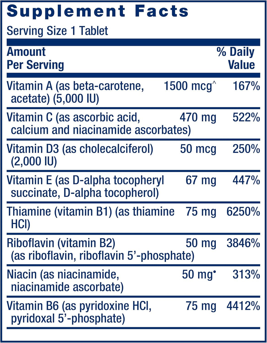 Life Extension One-Per-Day Multivitamin – Packed with Over 25 Vitamins, Minerals & Plant Extracts, Quercetin, 5-MTHF Folate & More – 1-Daily, Non-GMO, Gluten-Free – 60 Tablets
