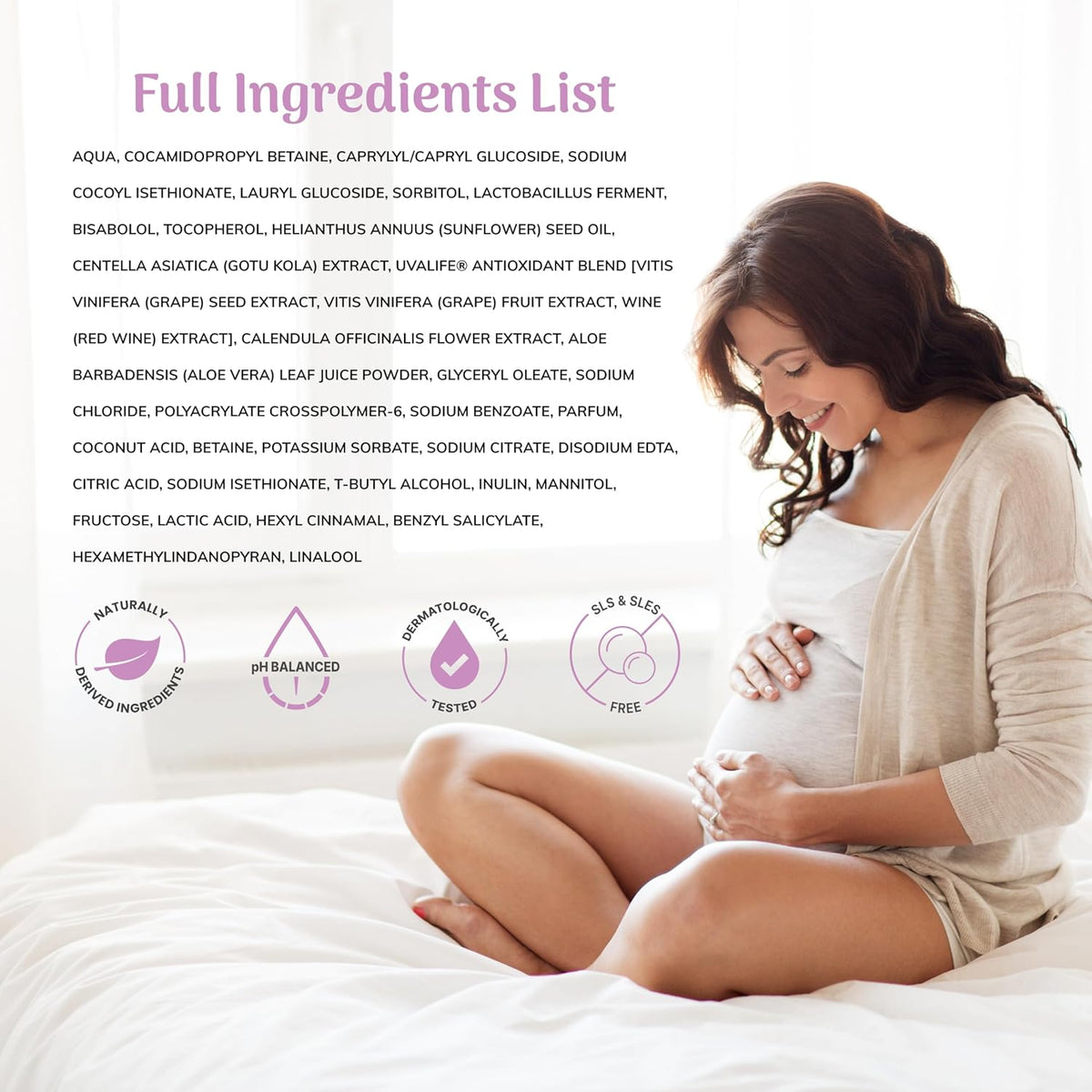 Little Étoile Mothers' Care Everyday Feminine Wash, Sulphate-Free pH Balanced Intimate Wash for Women with Aloe Vera, Calendula & Centella, Gentle Cleanser for Pregnancy, 170 ml