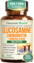 Glucosamine Chondroitin MSM – Joint Support Supplement for Women and Men with Glucosamine Sulfate 1500 mg, Chondroitin and MSM – for Cartilage, Joint Health and Flexibility – 90 Capsules