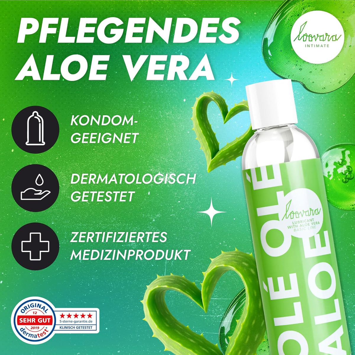 LOOVARA Personal Lubricants Water-Based Aloe Vera 250 ml