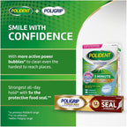 Poligrip Power Max Power Hold plus Seal Denture Adhesive Cream, Denture Cream for Secure Hold and Food Seal, Flavor Free - 2.2 oz