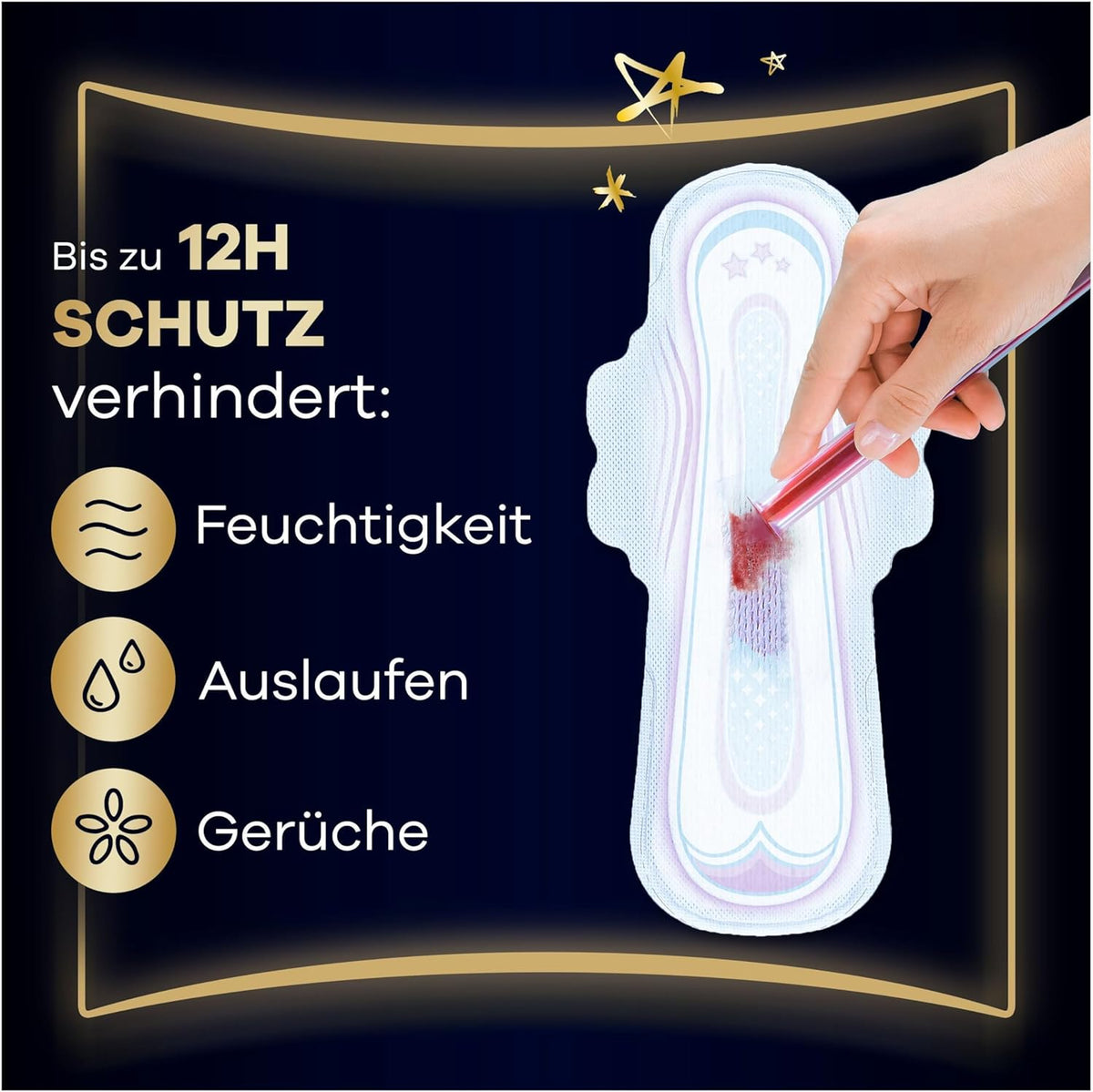 Always Sanitary Pads Overnight 64 pieces