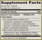 Renew Life Women's Probiotic Capsules, Supports pH Balance for Women, Vaginal, Urinary, Digestive and Immune Health, L. Rhamnosus GG, Dairy, Soy and Gluten-Free, 90 Billion CFU - 60 Ct