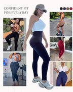 FeelinGirl Leggings Women Tummy Control High Waisted Compression Leggings | High Waist, Flatten Belly and Slim Waist, Soft Seamless Material, Sculpt a Slimmer Silhouette, Fits All Body Shapes
