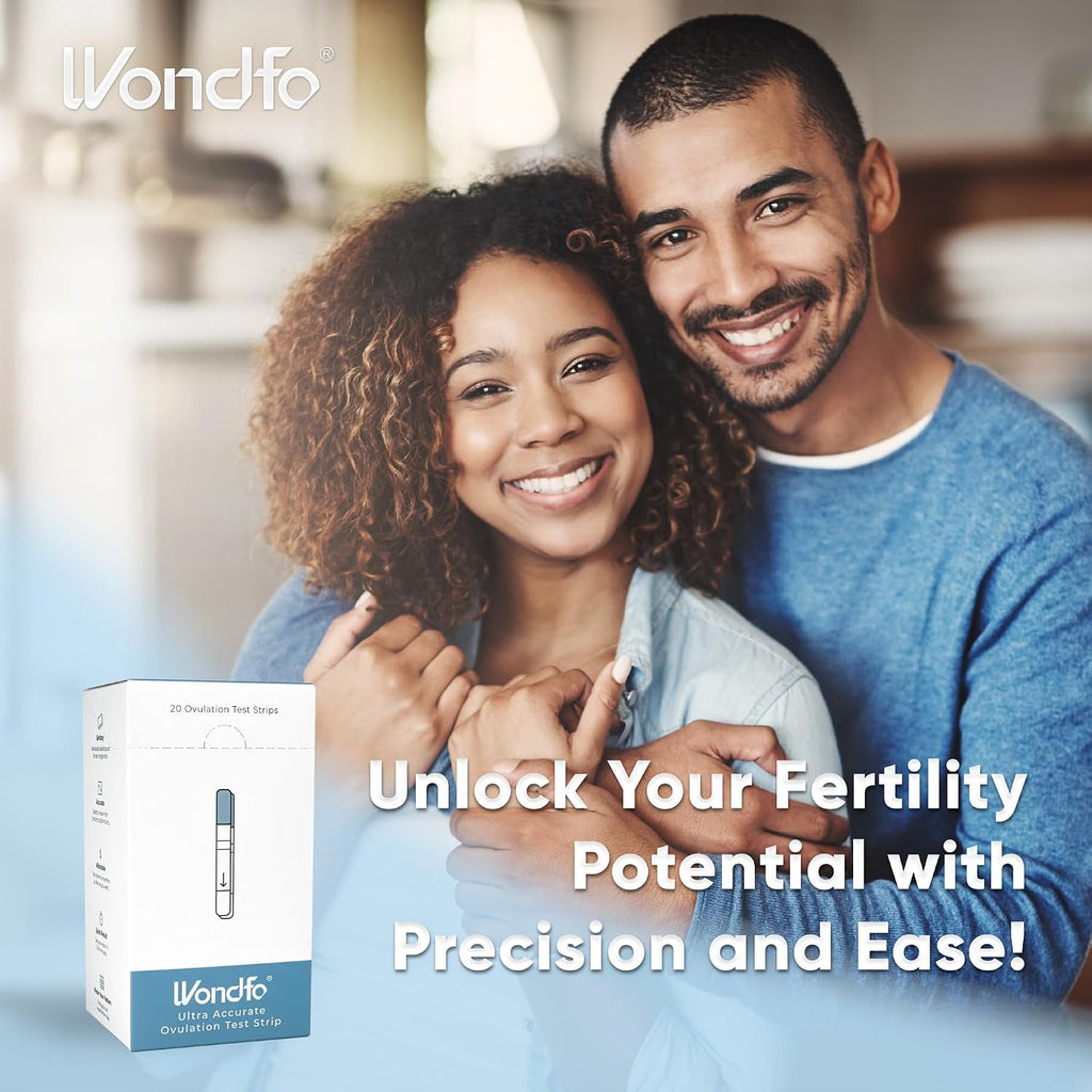 Wondfo Ultra Accurate Ovulation Test Strips with Numerical Result, 20 Count | Quantitative Tracking Beyond Yes/No, Log Daily LH on Fertility Chart, Trying to Conceive
