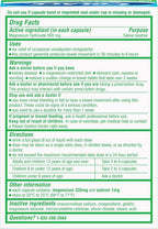 Colace Saline Laxative, Fast Acting Constipation Relief for Adults, 60 Ct | Gentle Magnesium Hydroxide Formula, Non-Stimulant Laxative, Severe Constipation Relief