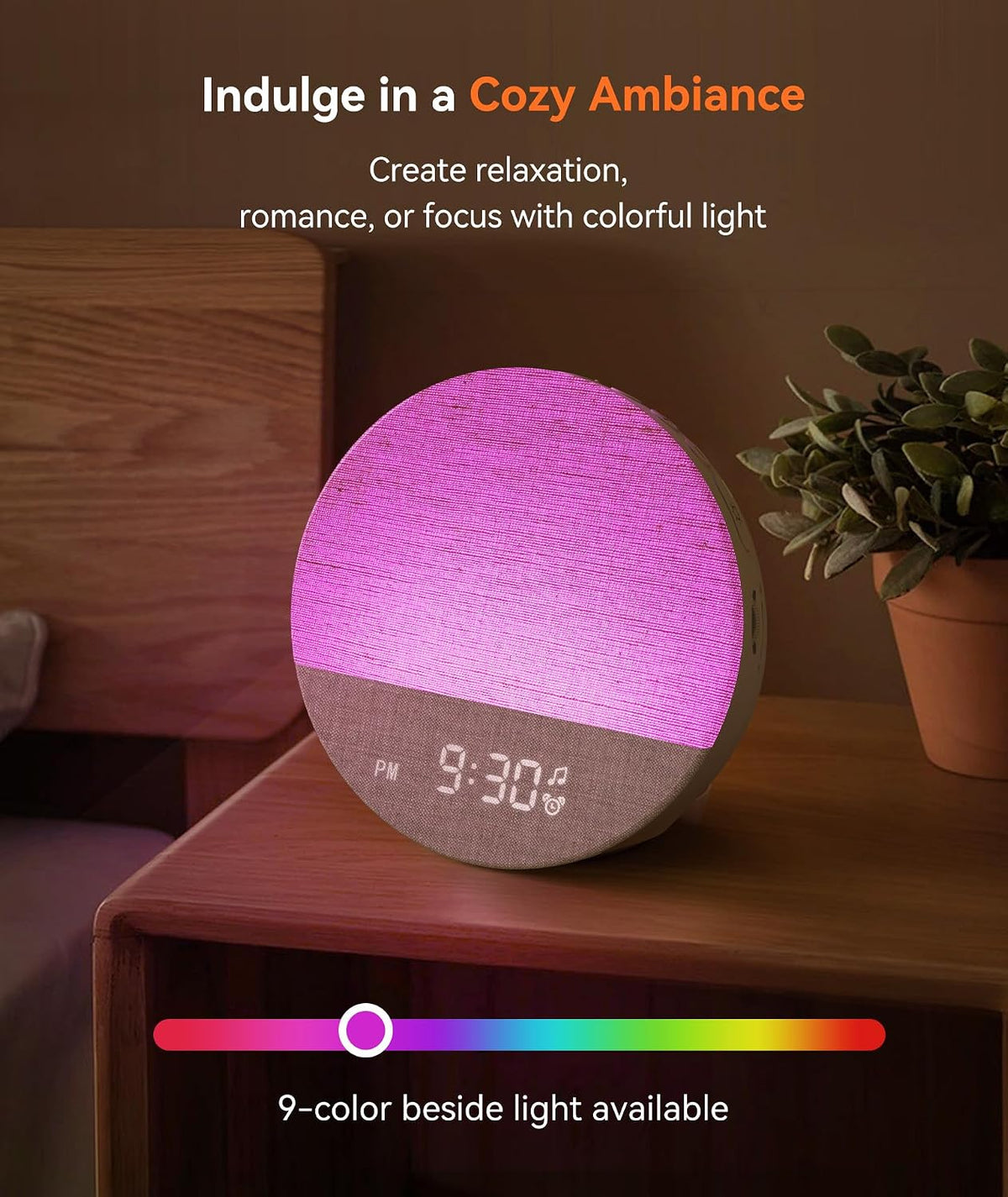 Dreamegg Sunrise 1 Alarm Clock, Wake up Light, White Noise Machine for Adults