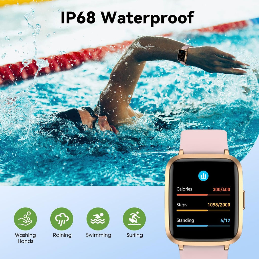 Fitness Tracker Watch with Heart Rate, Activity Tracker, Pedometer Watch