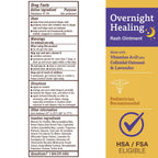 A+D Overnight Healing Diaper Rash Ointment, with Vitamins, Lavender, 3.6 Oz | Soothes, Protects and Relieves Irritated Skin Overnight with Vitamins A and D, Colloidal Oatmeal & Lavender