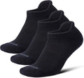 LEVSOX Ankle Compression Socks for Women and Men, Bamboo Viscose Low Cut Cushioned Athletic Running Socks